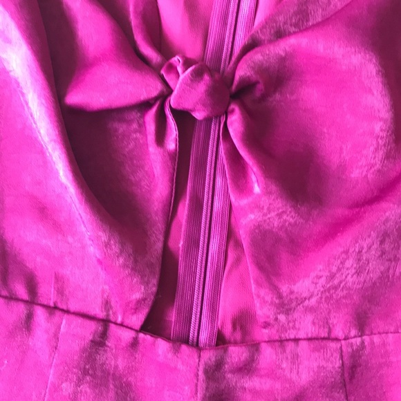 Essue romper purple tie knot cutout sheen - Picture 4 of 11